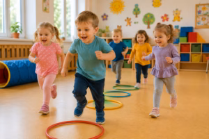 Bewegungsspiele für 3-jährige Kinder