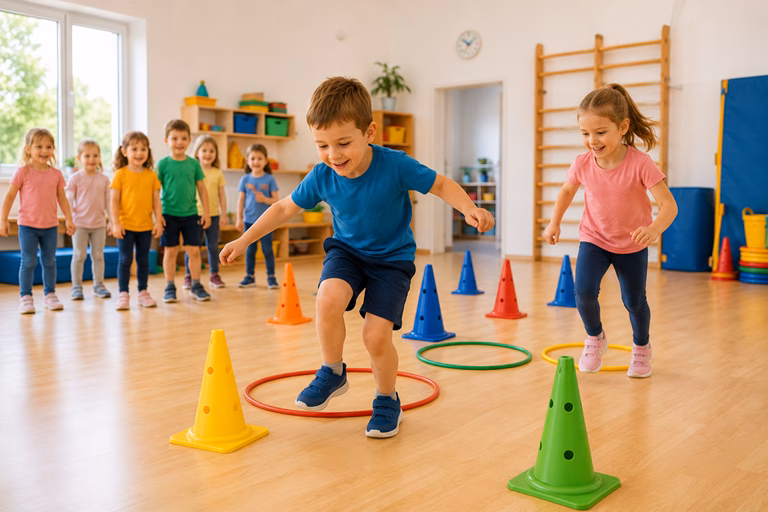 Bewegungsspiele für 5-jährige Kinder