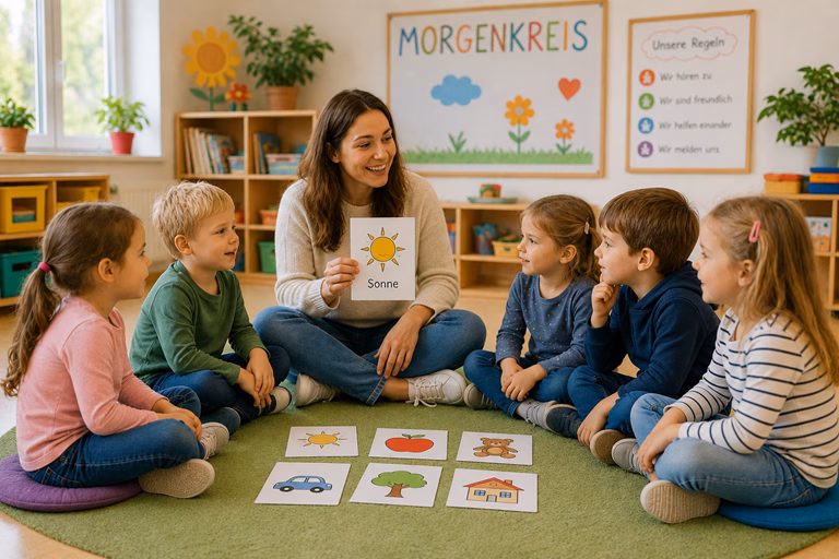 Sprachspiele im Morgenkreis