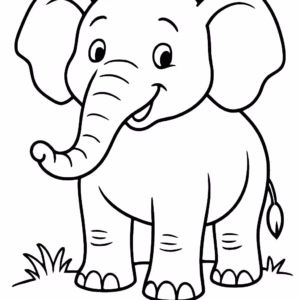Einheit 1: Der fröhliche Elefant Illustration