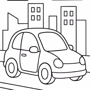 Einheit 1: Kleinwagen in der Stadt Illustration