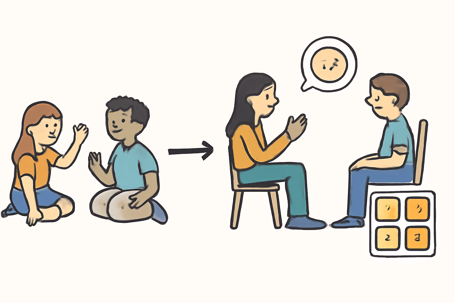 Spiele ohne Material zur Förderung des emotionalen Ausdrucks bei Kindern 5 Gesprächsführungskompetenzen für die Nachbesprechung von Emotionen-Spielen – emotionen spiele ohne material kinder