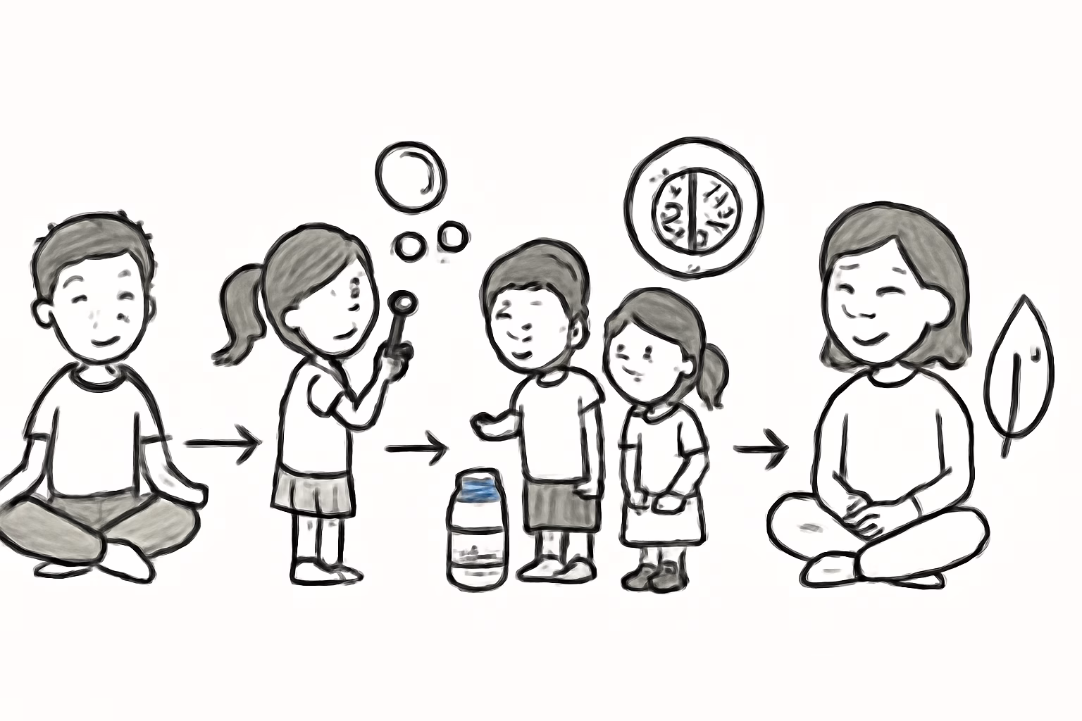 Ruhe und Achtsamkeit bei Kindern fördern: Kleine Konzentrationspausen mit spielerischer Wirkung 4 Spiele und Übungen, die Ruhe und Achtsamkeit bei Kindern spielerisch stärken – Konzentration durch Achtsamkeit