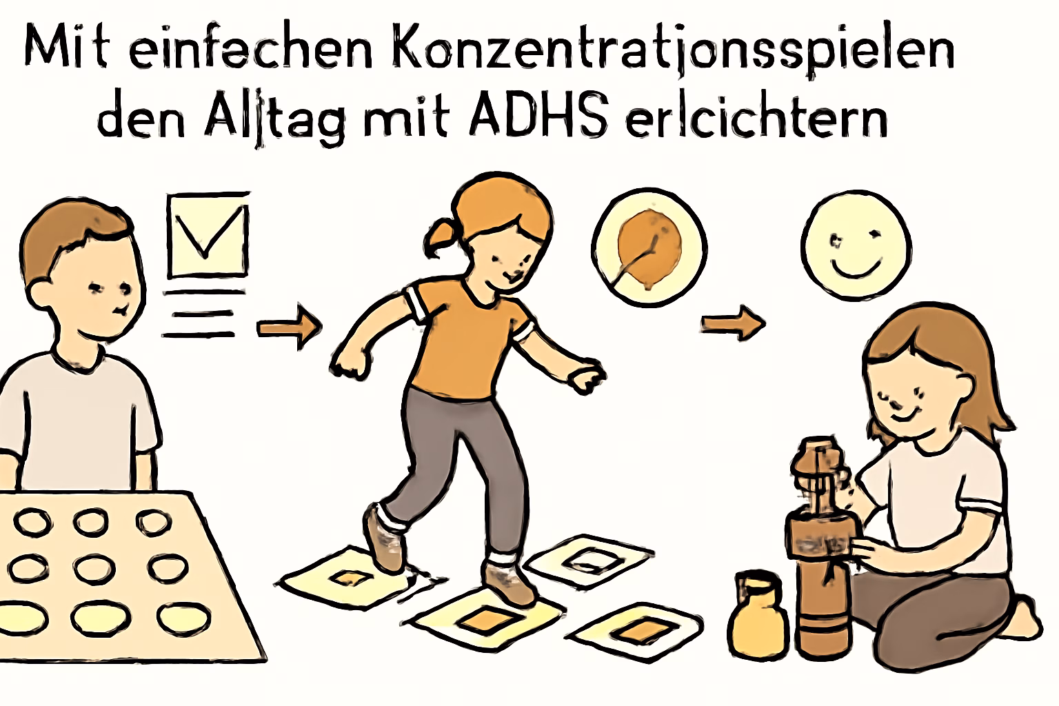 Mit einfachen Konzentrationsspielen den Alltag mit ADHS erleichtern – konzentrationsspiele adhs kinder
