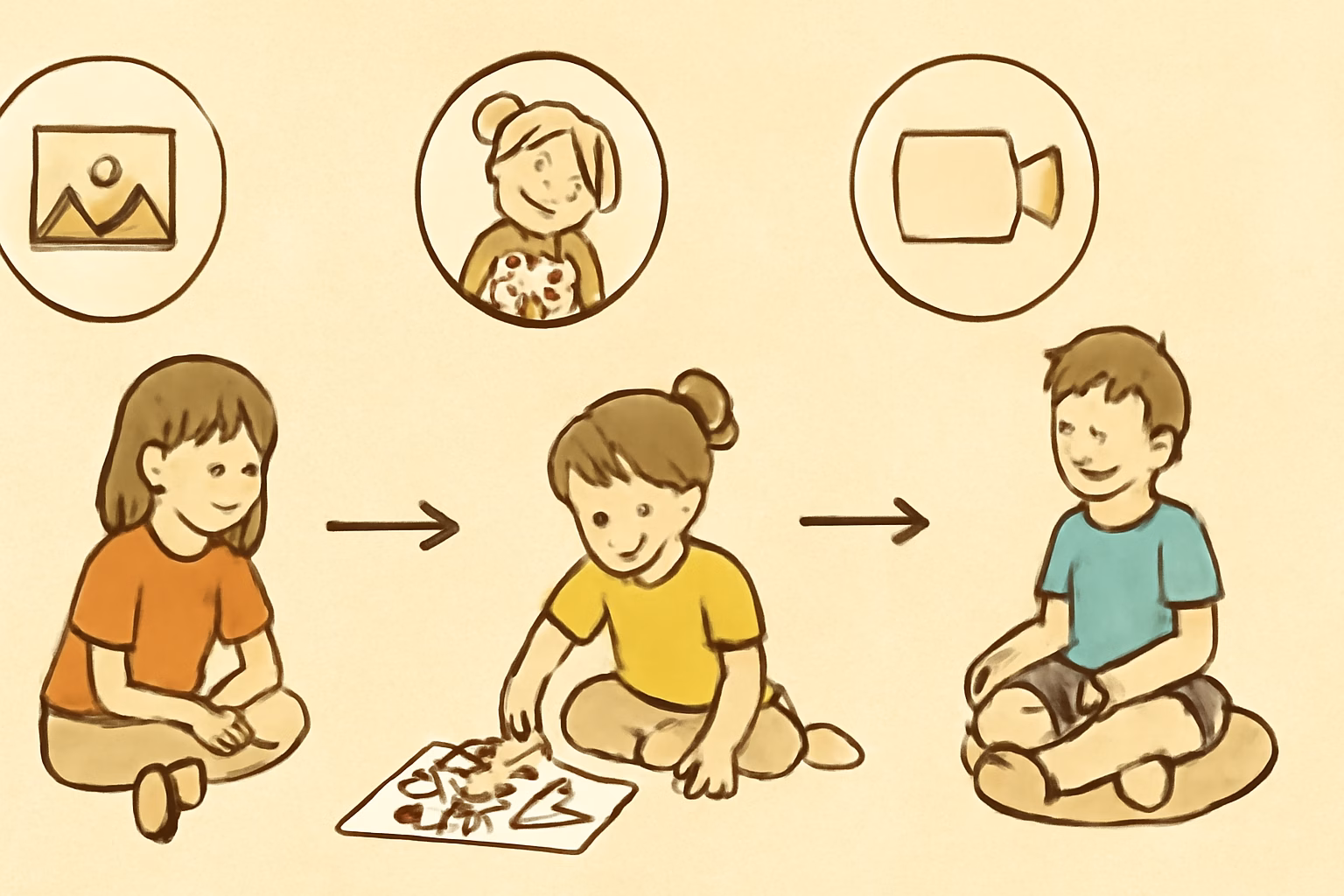 Ruhige Spiele für unruhige Nachmittage: Kinder im Alltag besänftigen und fördern 8 Fotos, Illustrationen und Videos zur Unterstützung der Umsetzung im Alltag – ruhige spiele kinder alltag
