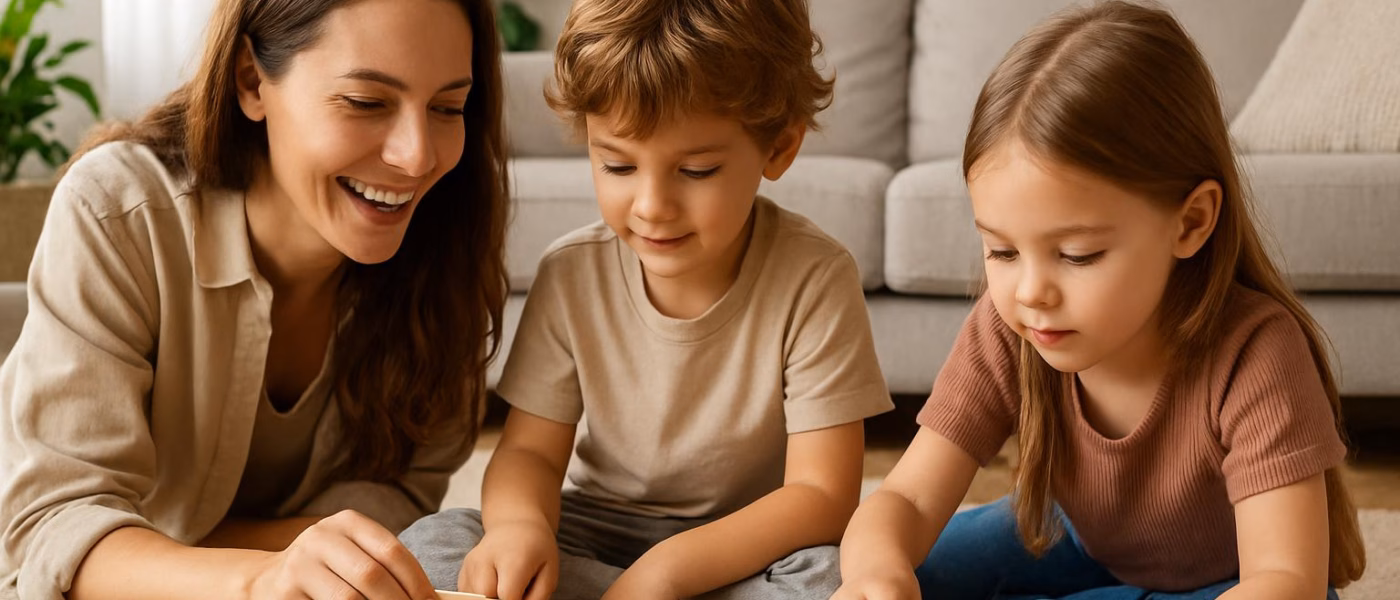 Spielerisch lernen mit Kindern zuhause Beitragsbild