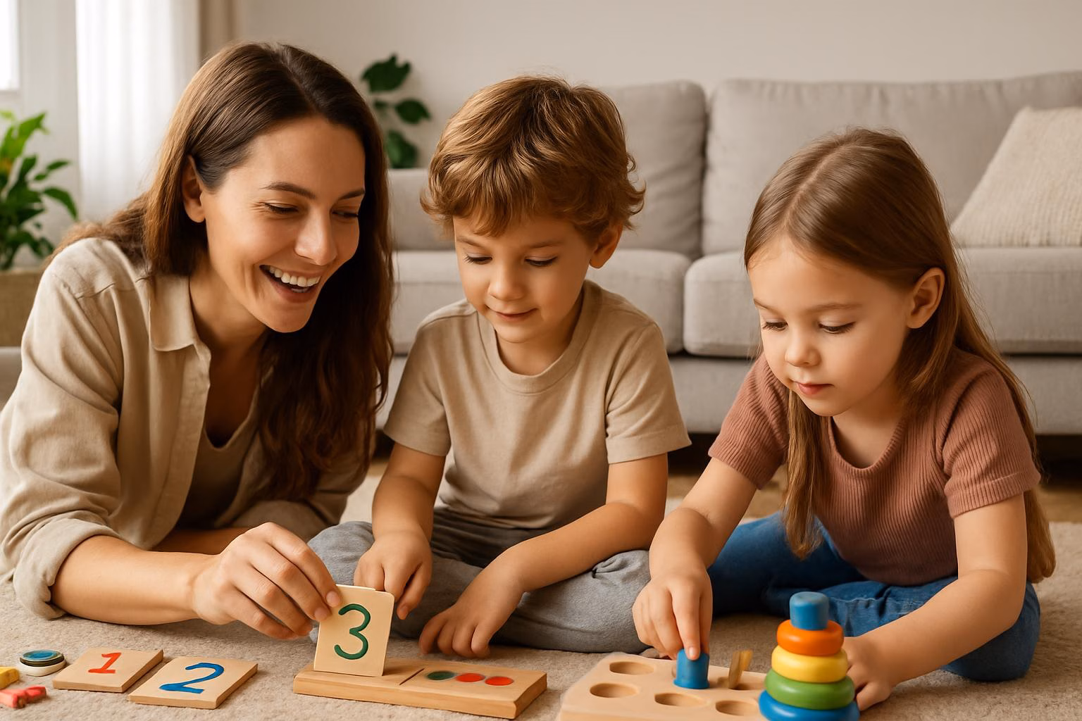 Spielerisch lernen mit Kindern zuhause Beitragsbild