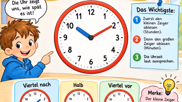 Lernheft: Uhr lernen leicht gemacht - für Grundschule und Vorschule 2 Uhr lernen für die Grundschule