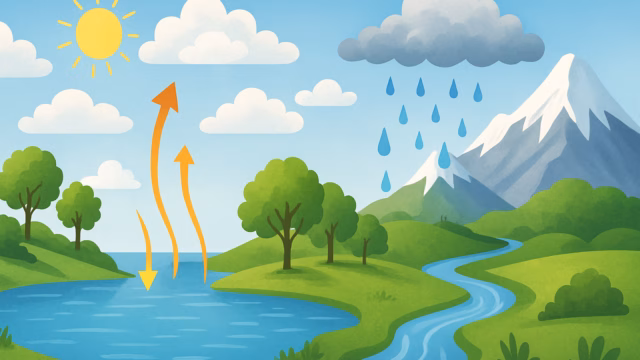 Wasserkreislauf Grundschule: So funktioniert die Reise des Wassers – kostenloser download