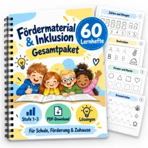 Fördermaterial und Inklusion Gesamtpaket mit 60 Lernheften