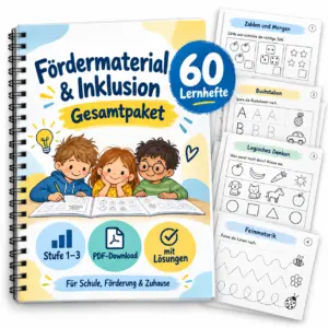 Fördermaterial und Inklusion Gesamtpaket mit 60 Lernheften