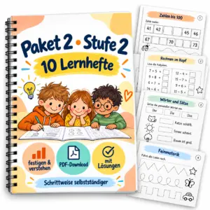 Fördermaterial Paket 2 Stufe 2 mit 10 Lernheften