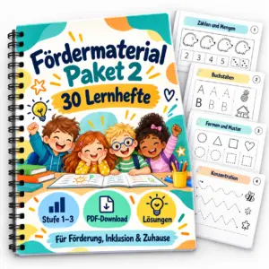 Fördermaterial Paket 2 mit 30 Lernheften