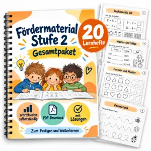 Fördermaterial Stufe 2 Gesamtpaket mit 20 Lernheften