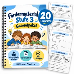 Fördermaterial Stufe 3 Gesamtpaket mit 20 Lernheften
