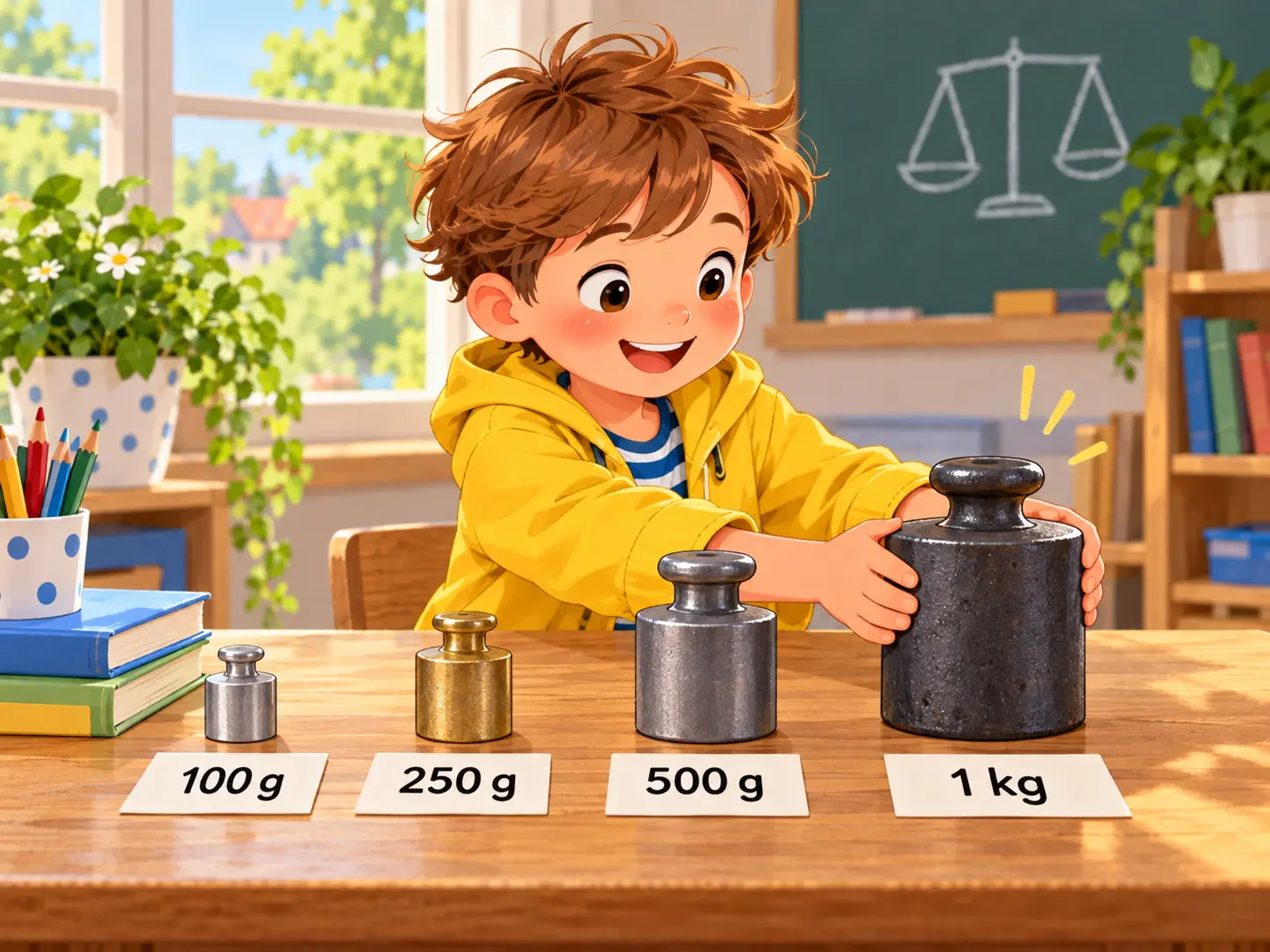 Gewichte ordnen – Mathematik Klasse 3