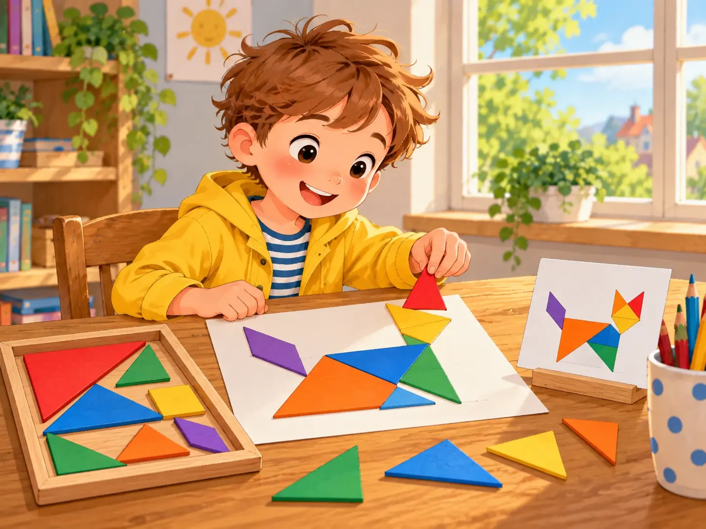 Tangram-Figuren – Mathematik Klasse 3
