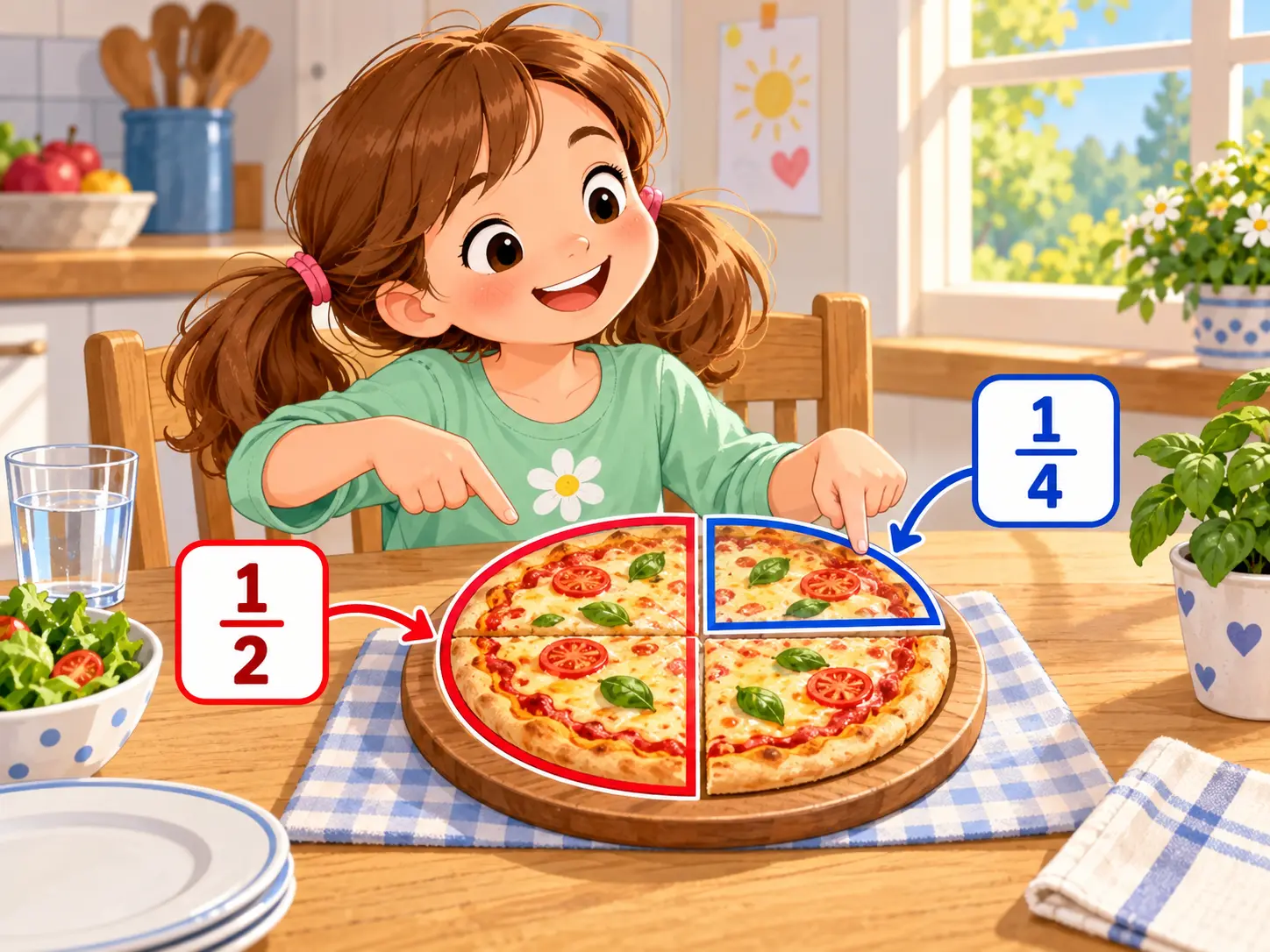 Hälfte und Viertel – Mathematik Klasse 3