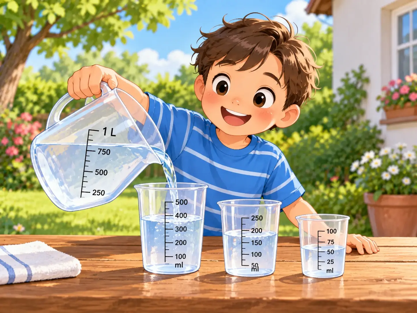 Liter und Milliliter – Mathematik Klasse 3