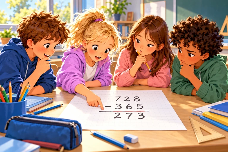 Schriftlich addieren und subtrahieren – Mathematik Klasse 4